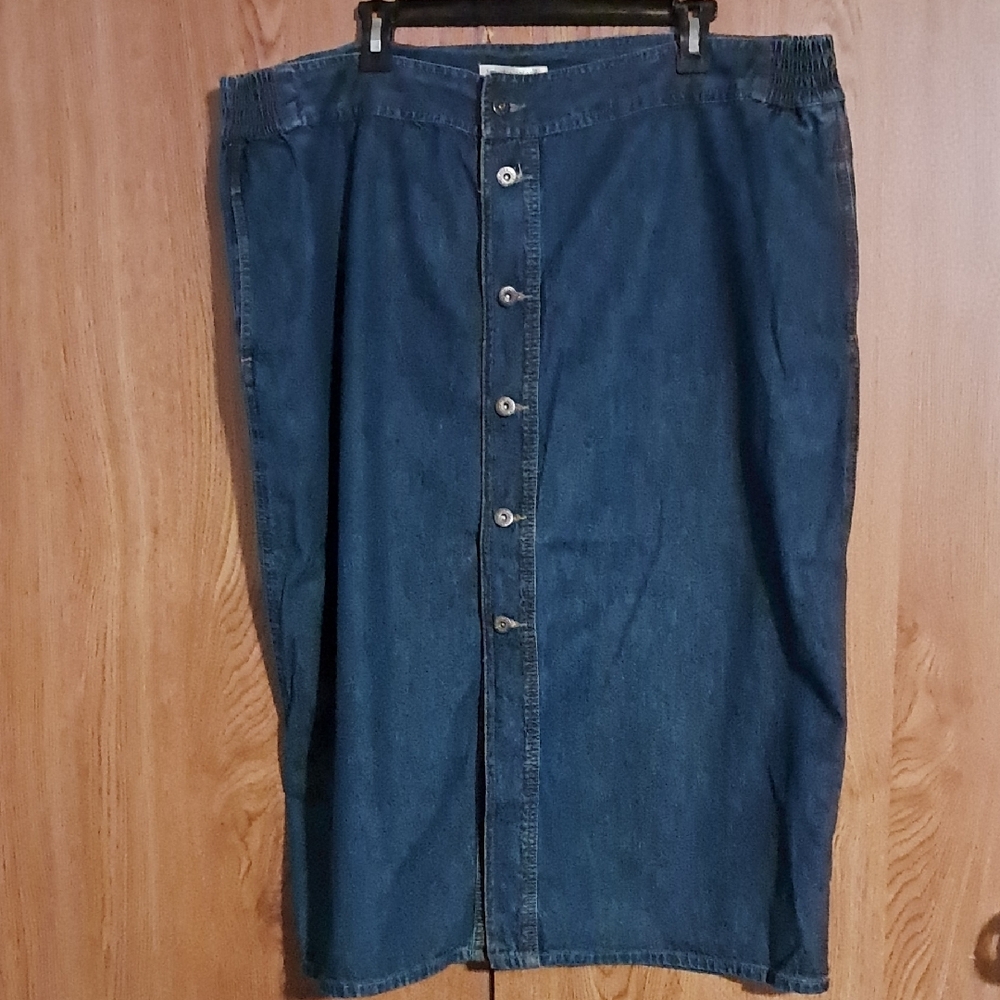 Women's Long Denim Skirt (Plus)